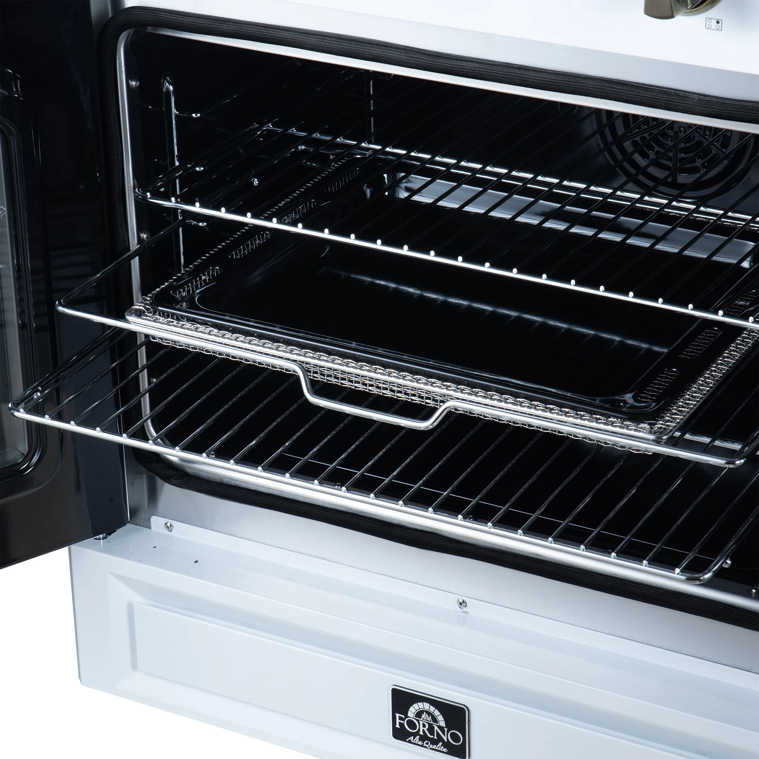 Torino French Door 36 Inch Induction Range with Air Fryer, Air Sous Vide & True Convection, Dual Broiler, FFSIN095036WHT