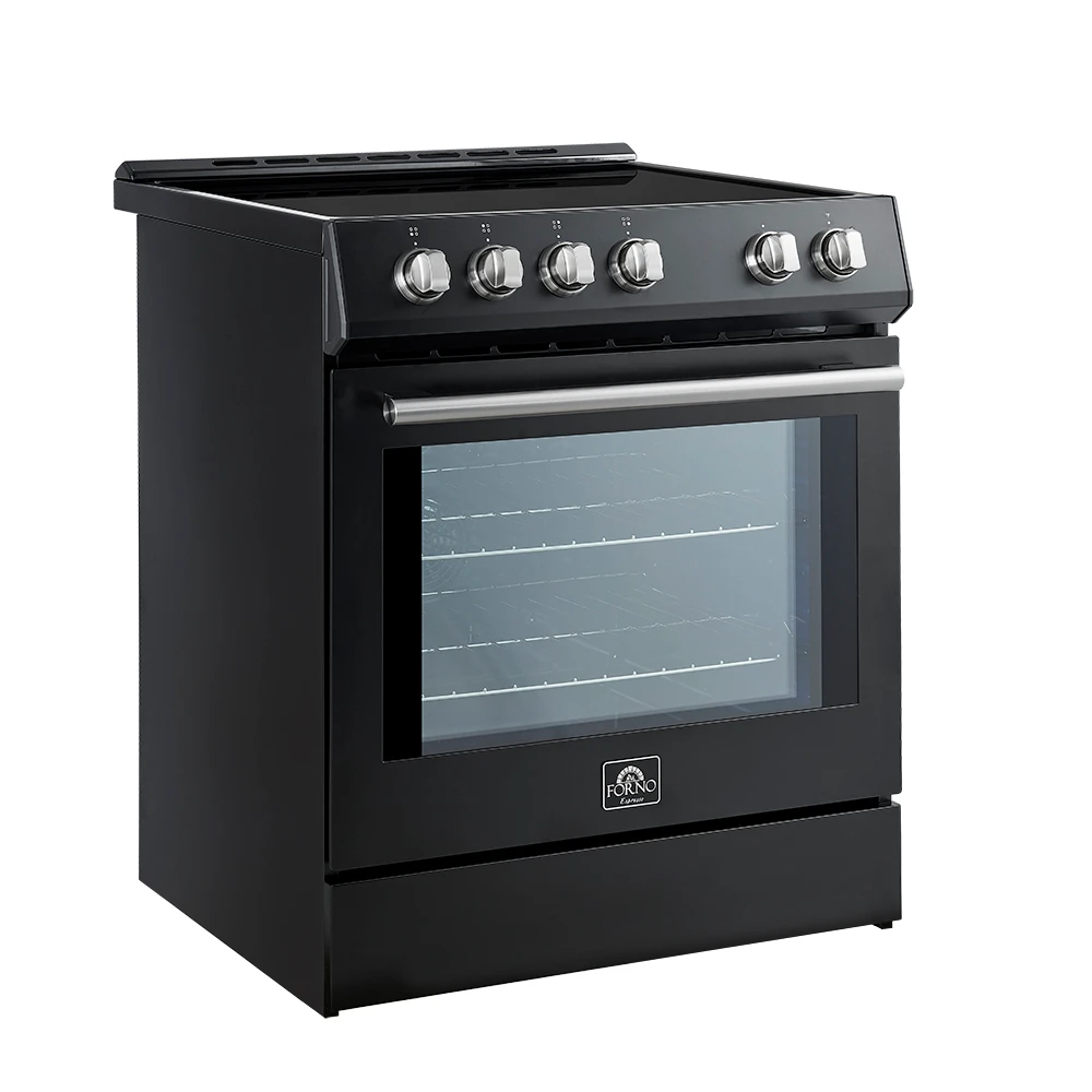 Leonardo Espresso 30-Inch Slide-In Induction Range, Convection Oven, 5 Cooking Zones, Touch Control Panel FFSIN098230BLK