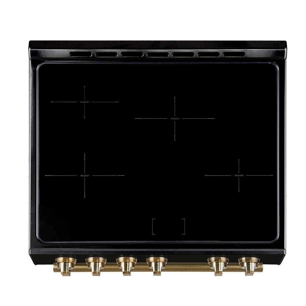 Leonardo Espresso 30-Inch Slide-In Induction Range, Convection Oven, 5 Cooking Zones, Touch Control Panel FFSIN098230BLK