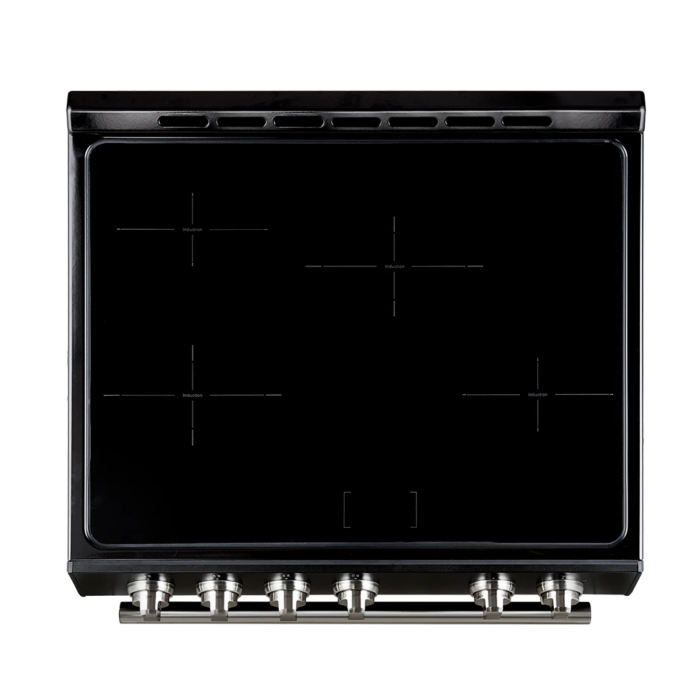 Leonardo Espresso 30-Inch Slide-In Induction Range, Convection Oven, 5 Cooking Zones, Touch Control Panel FFSIN098230BLK