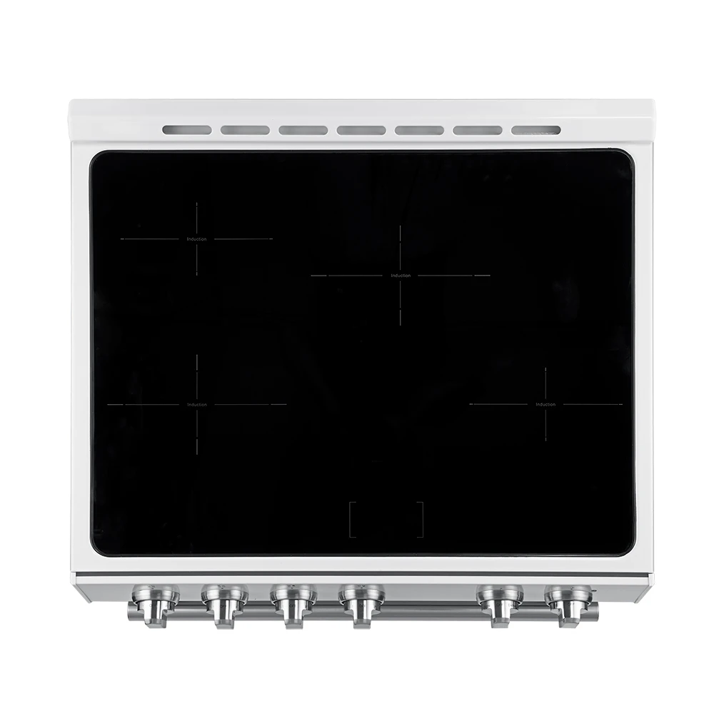 Leonardo Espresso 30-Inch Slide-In Induction Range, Convection Oven, 5 Cooking Zones, Touch Control Panel FFSIN098230WHT