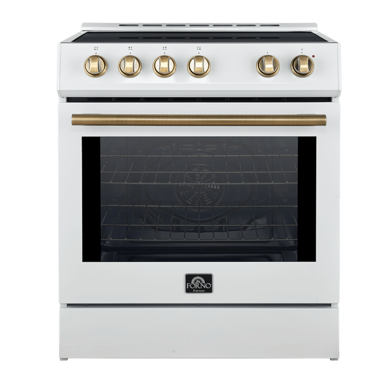 FORNO -Leonardo Espresso 30-Inch Slide-In White Induction Range FFSIN098230WHT