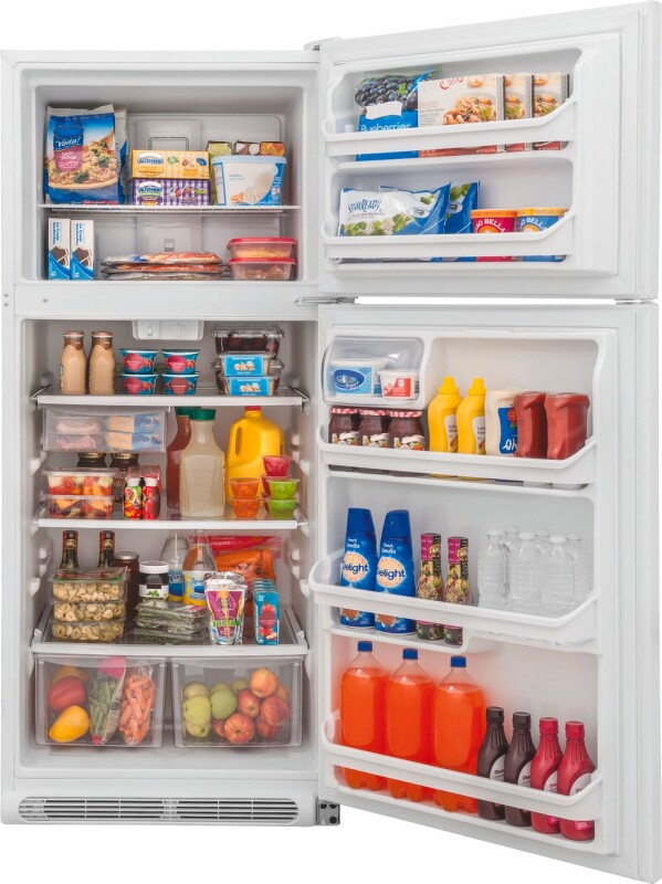20.4 Cu. Ft. Top Freezer Refrigerator FFTR2021TW, product image 3 of 6
