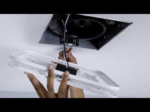 SurfaceShield LED Exhaust Fan Upgrade Grille/Cover with Vyv™ Antibacterial Light (4-pack) FG1000VV