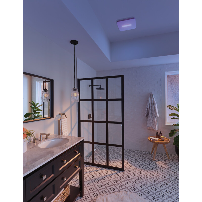 SurfaceShield LED Exhaust Fan Upgrade Grille/Cover w/Vyv™ Virus Killing* Antimicrobial Light (single unit) FG1000VVS