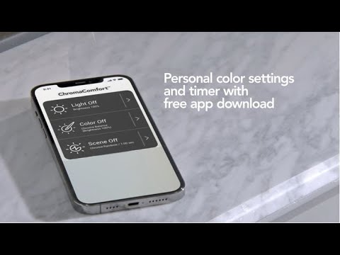 ChromaComfort w/ Sensonic™ Bluetooth Speaker Quick Install Bathroom Exhaust Fan Upgrade Cover (single unit) FG800RGBS