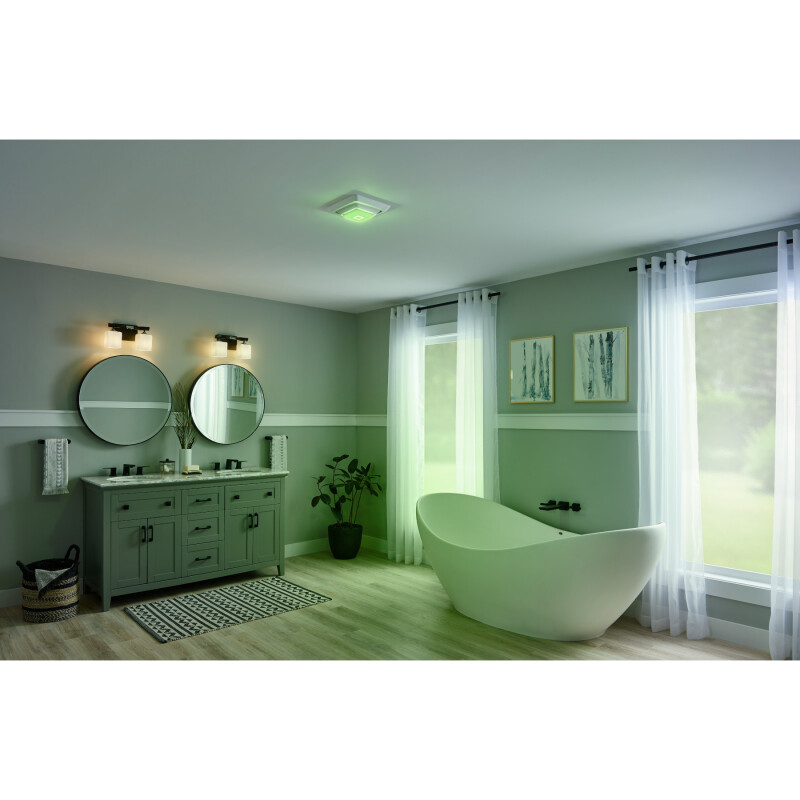 ChromaComfort w/ Sensonic™ Bluetooth Speaker Quick Install Bathroom Exhaust Fan Upgrade Cover (single unit) FG800RGBS