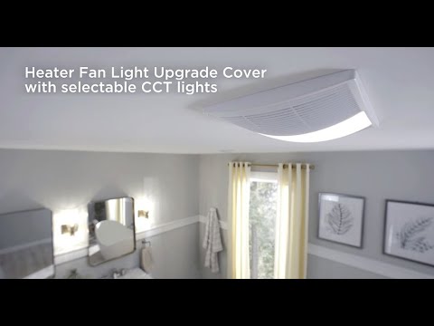 70/80 CFM Heater Exhaust Cover Upgrade With Dimmable LED and Color Adjustable CCT Lighting (single pack) FG80HBS