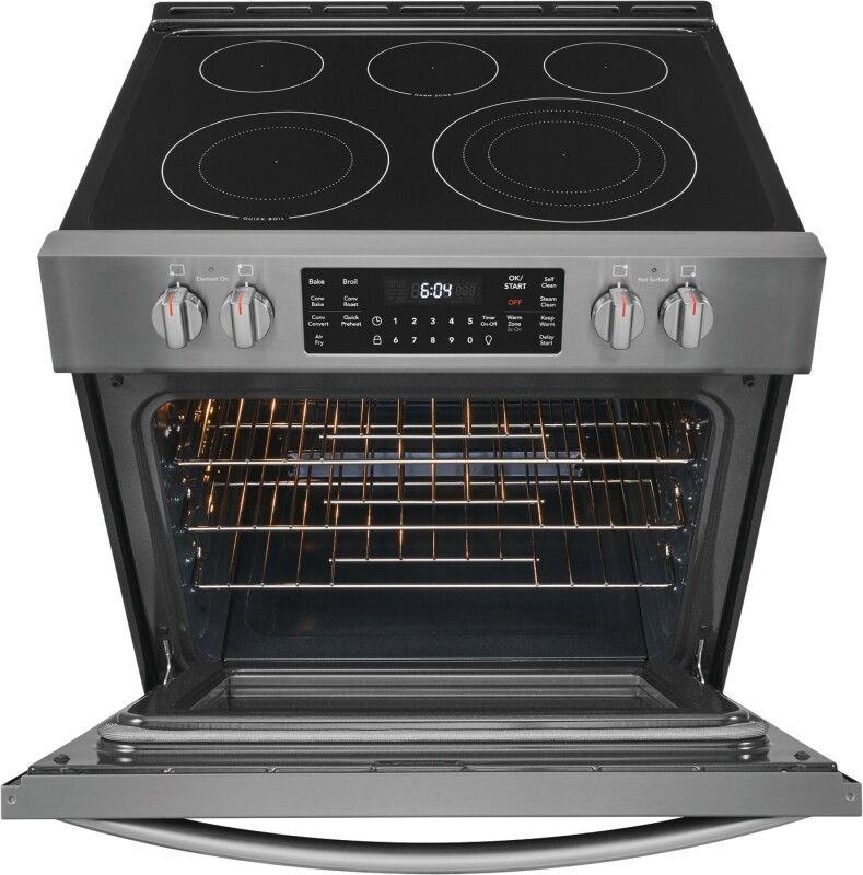 30" Front Control Electric Range with Air Fry view 3