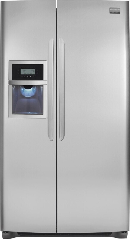 Frigidaire Gallery 23 Cu. Ft. Counter-Depth Side-by-Side Refrigerator Stainless Steel FGHC2345LF Picture 1