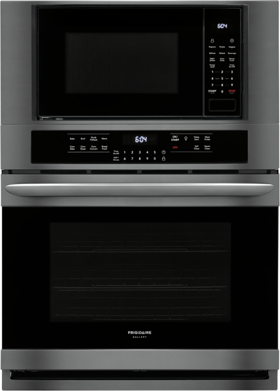 Frigidaire Gallery 30" Electric Wall Oven/Microwave Combination Black Stainless Steel FGMC3066UD Picture 1