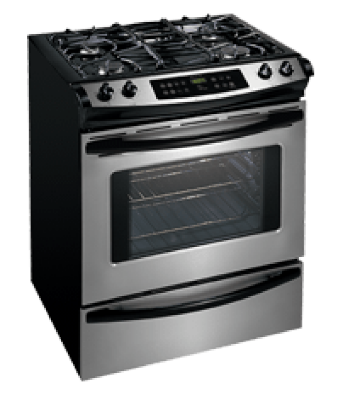 Frigidaire Gallery 30" Slide-In Gas Range Stainless Steel FGS366EC Picture 1