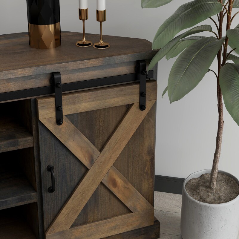 Farmhouse 56" Corner Tv Console FH1322BNW