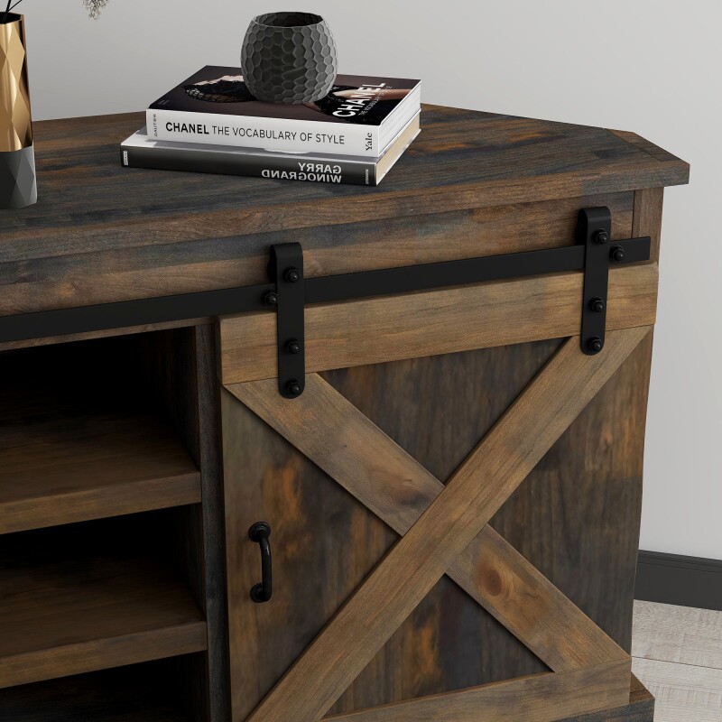 Farmhouse 66" Corner Tv Console FH1422BNW