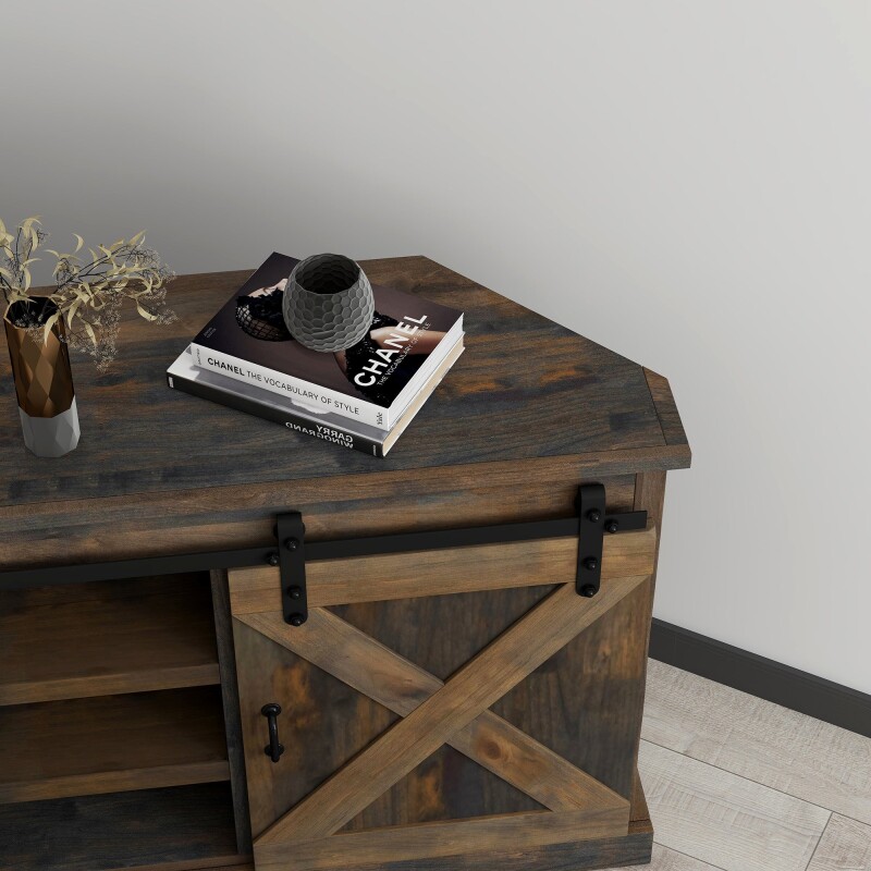 Farmhouse 66" Corner Tv Console FH1422BNW