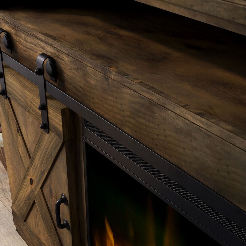 Farmhouse 66" Fireplace Console FH5120BNW