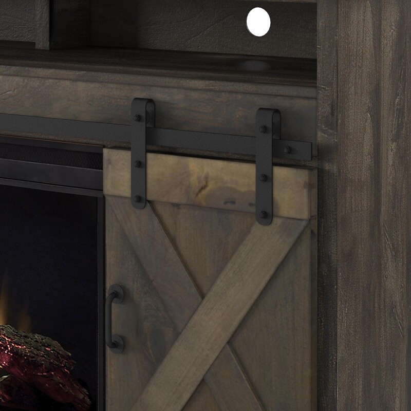 Farmhouse 66" Fireplace Console FH5120BNW