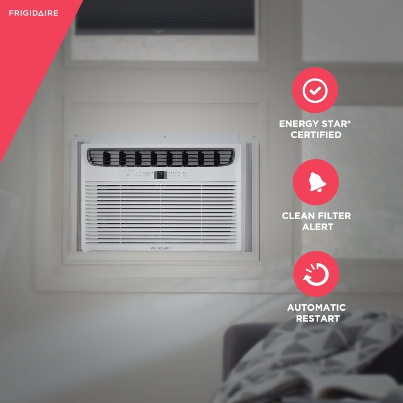 18,000 BTU Window Room Air Conditioner with Supplemental Heat FHWE182WB2
