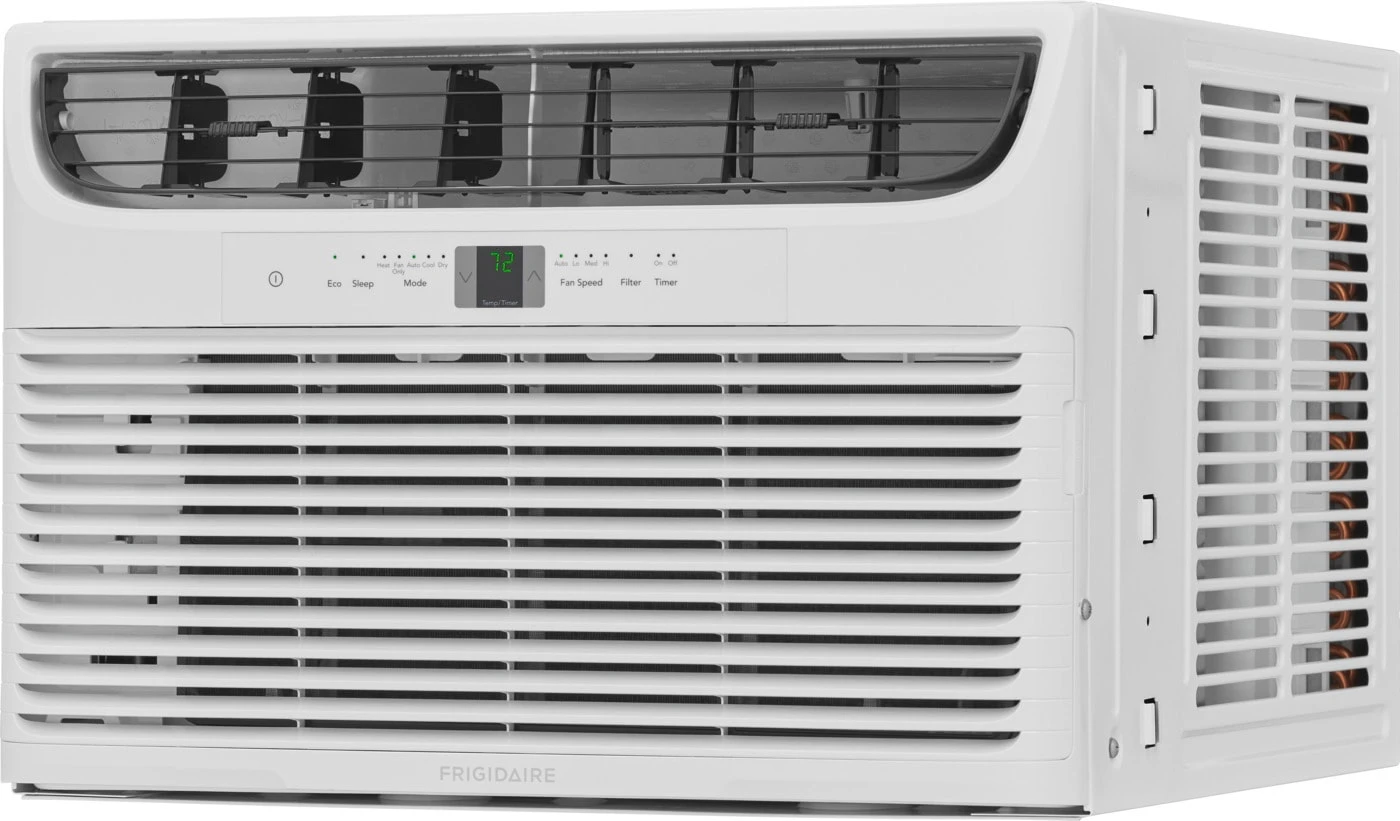 11,000 BTU Window Air Conditioner with Supplemental Heat and Slide Out Chassis FHWH112WA1