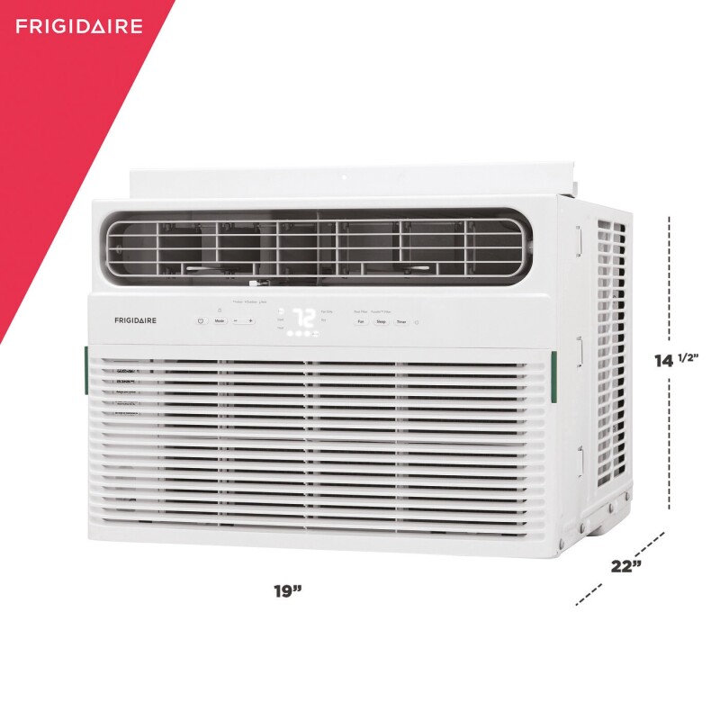 12,000 BTU Window Room Air Conditioner with Supplemental Heat FHWH124WB2