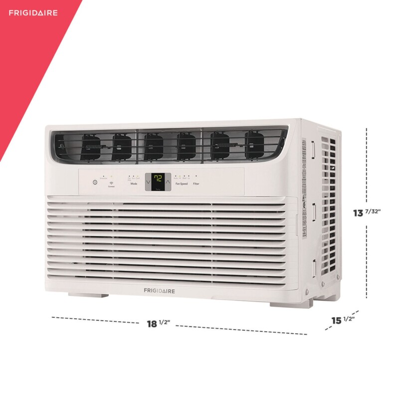 8,000 BTU Connected Window-Mounted Room Air Conditioner FHWW083WBE, product image 2 of 5
