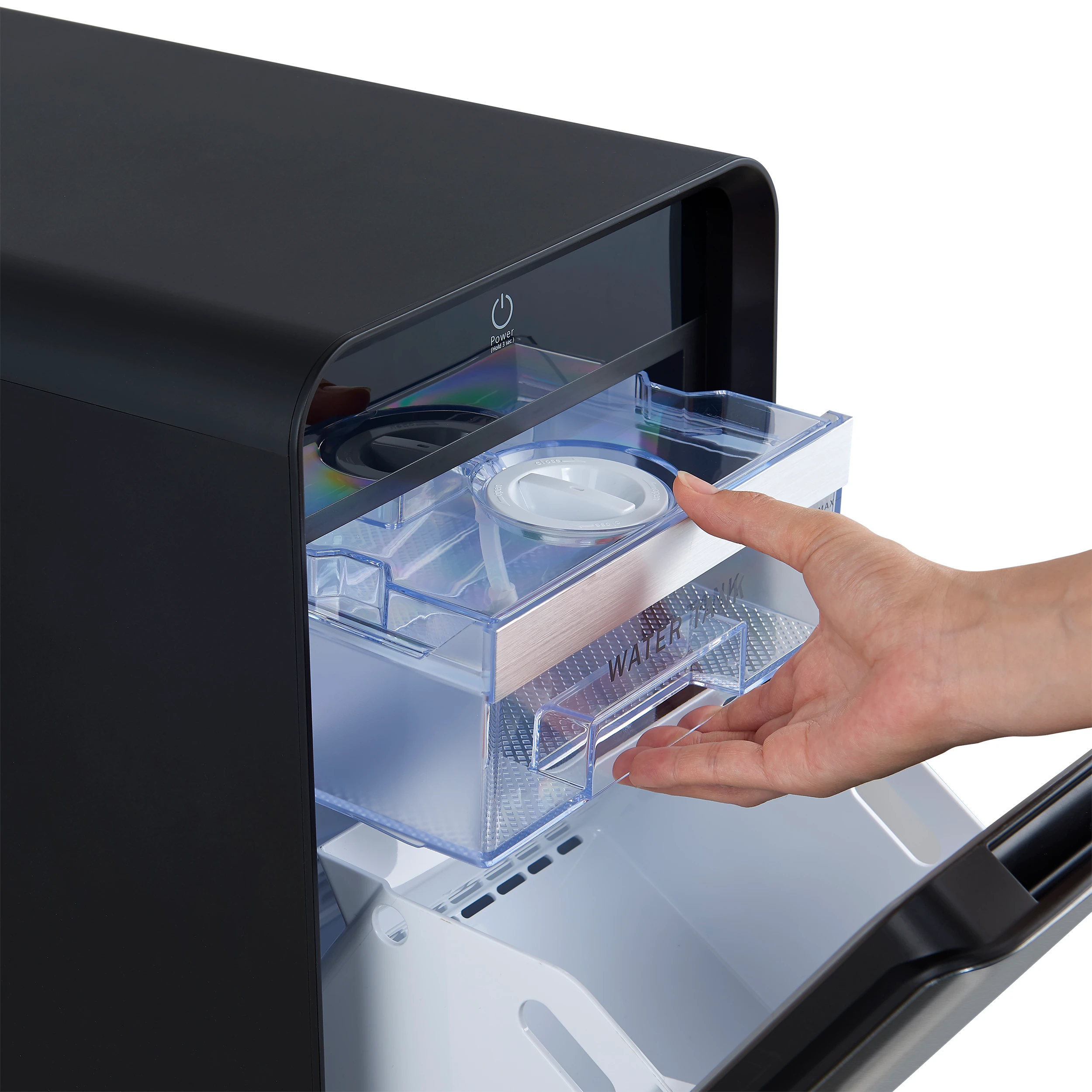 Sferico 11-in Ice Maker, black, 32 clear 2-in slow-melting spheres daily, stores more than 10 balls FIMFS735211BLK