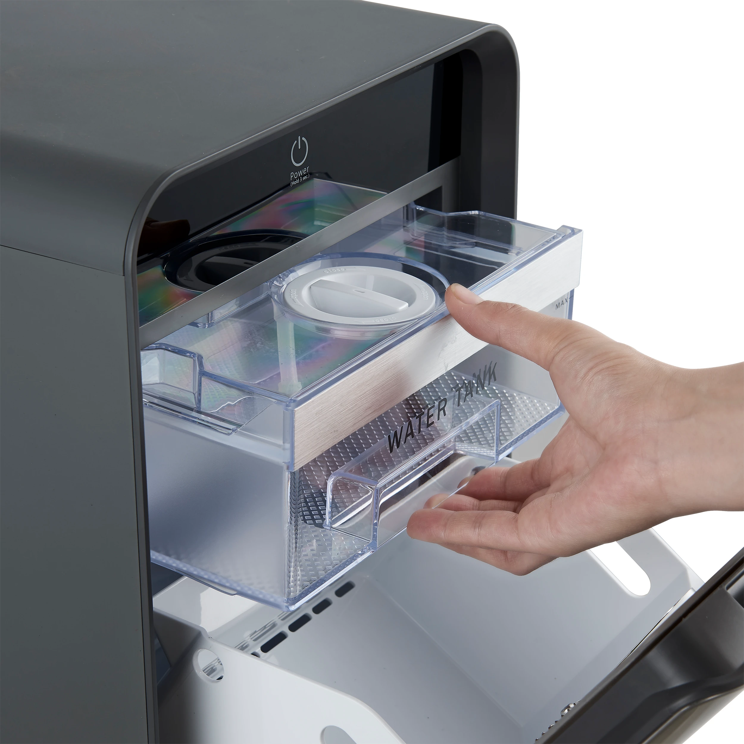 Sferico 11-in Ice Maker, Silver, 32 clear 2-in slow-melting spheres daily, stores more than 10 balls FIMFS735211S