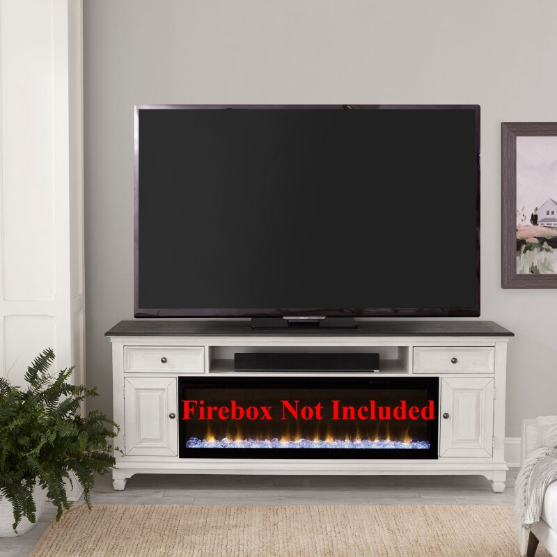 Fireplace TV Consoles 80 Inch Fireplace TV Console FIRE417TV80F