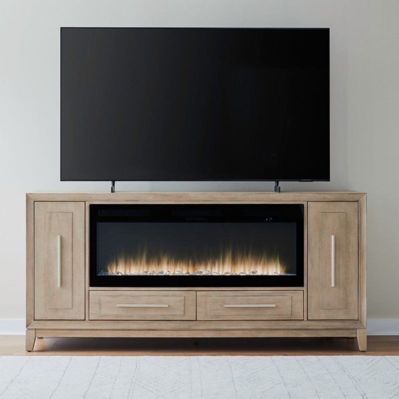 Fireplace TV Consoles 789 80 Inch Console w/ Fire FTS FIREBOX78980FTS