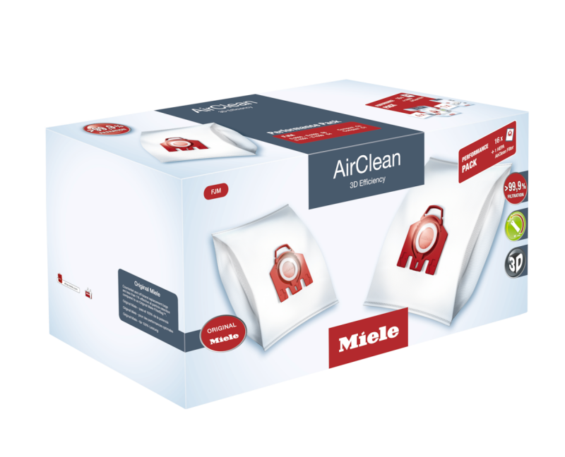 Performance Pack AirClean 3D Efficiency FJM 16 dustbags and 1 HEPA AirClean filter at a discount price FJMHA50PERFORMANCEAIRCLEAN3D