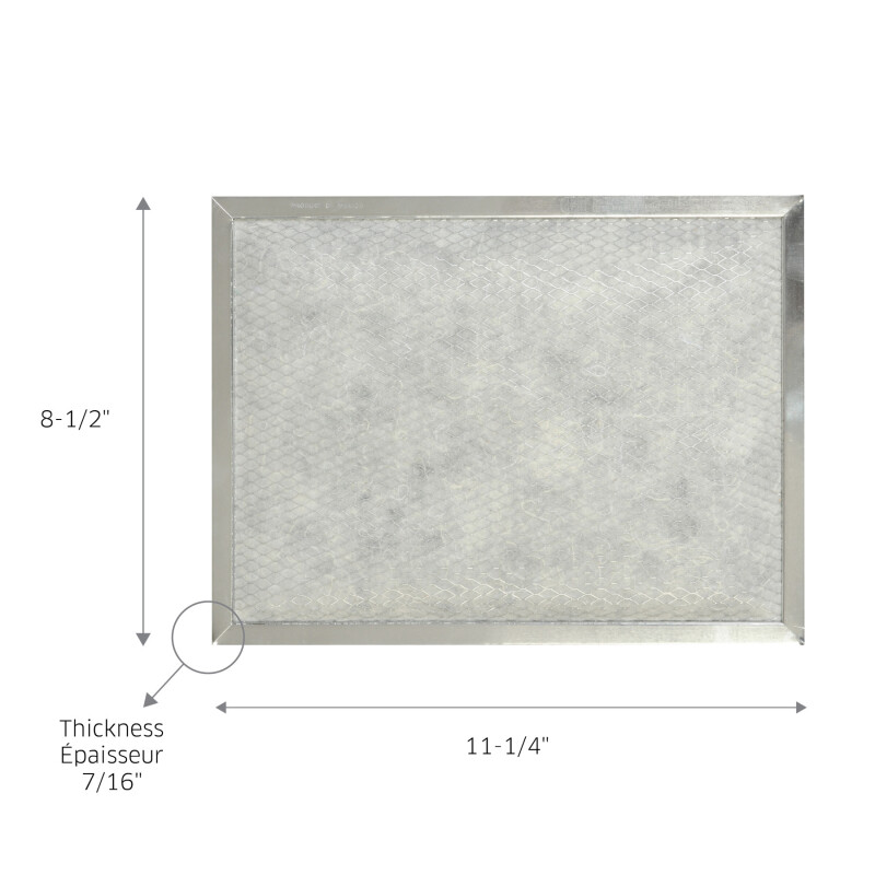 Broan-NuTone Genuine Replacement Charcoal Filter for Range Hoods, 11-1/4" x 8-1/2", Fits Select Models FKM65