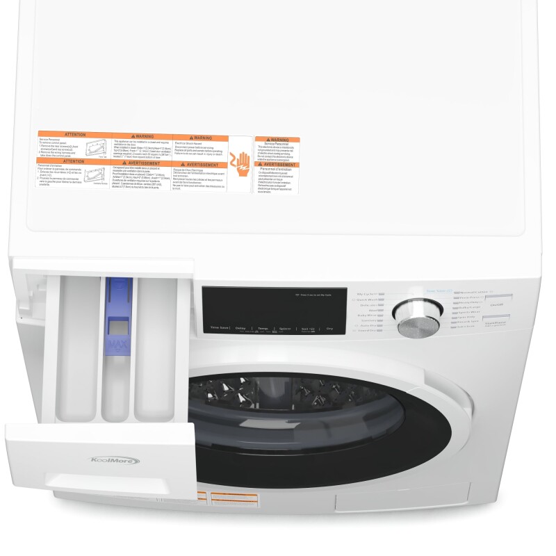 2.7 cu. ft. All-in-One Washer & Dryer Combo in White FLC3CWH