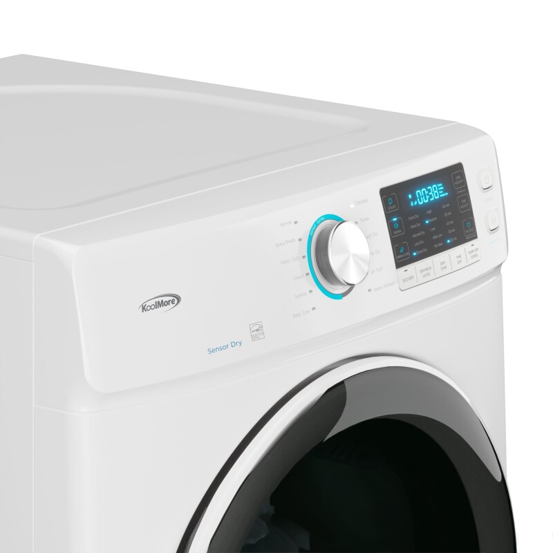 8 cu. ft. Large Capacity Stackable Vented Electric Front Load Dryer in White, 240V FLD8CWH, product image 7 of 12