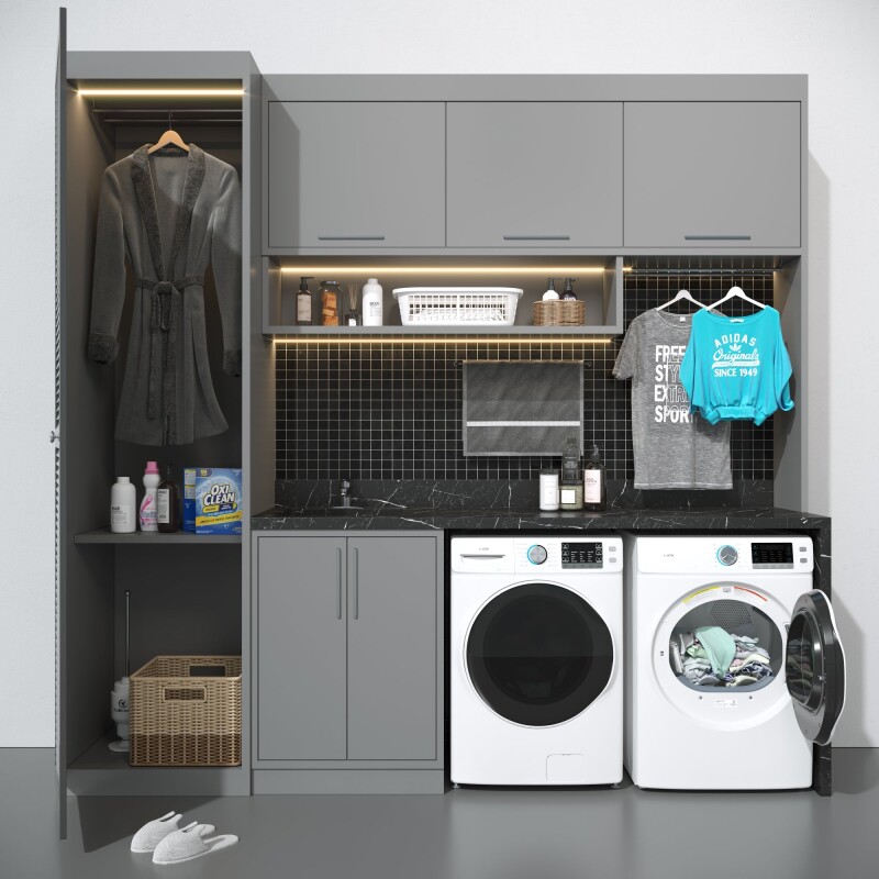 8 cu. ft. Large Capacity Stackable Vented Electric Front Load Dryer in White, 240V FLD8CWH, product image 11 of 12