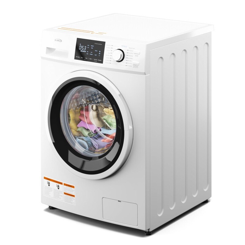 2.7 cu. ft. Stackable Front Load Compact Washing Machine in White FLW3CWH, product image 3 of 10