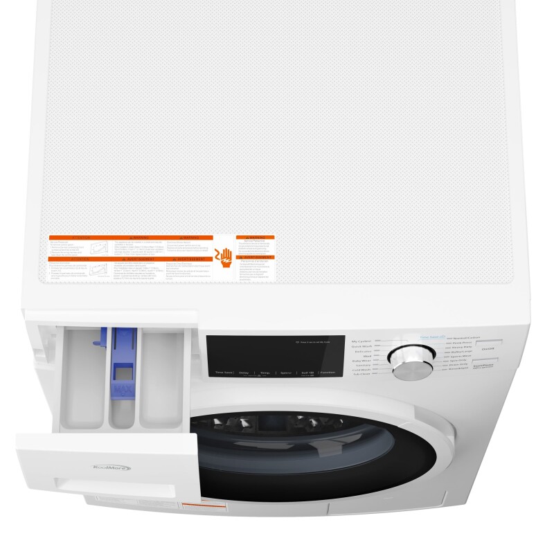 2.7 cu. ft. Stackable Front Load Compact Washing Machine in White FLW3CWH, product image 7 of 10