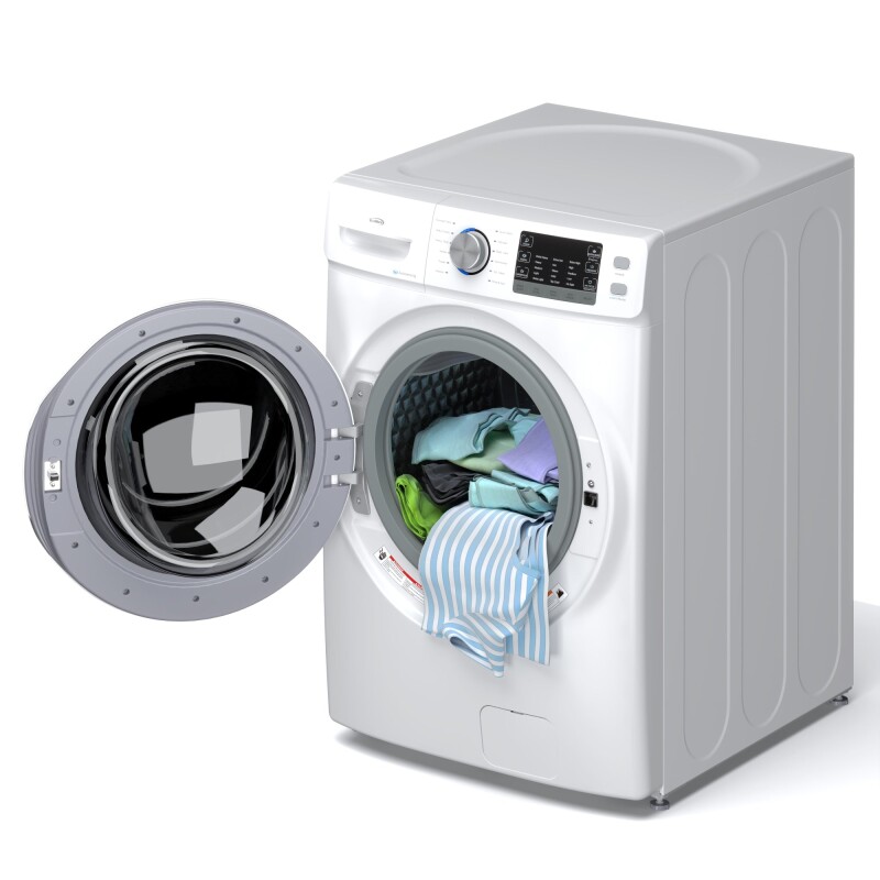 4.5 cu. ft. Large Capacity Stackable Front Load Washing Machine in White. FLW5CWH, product image 5 of 10
