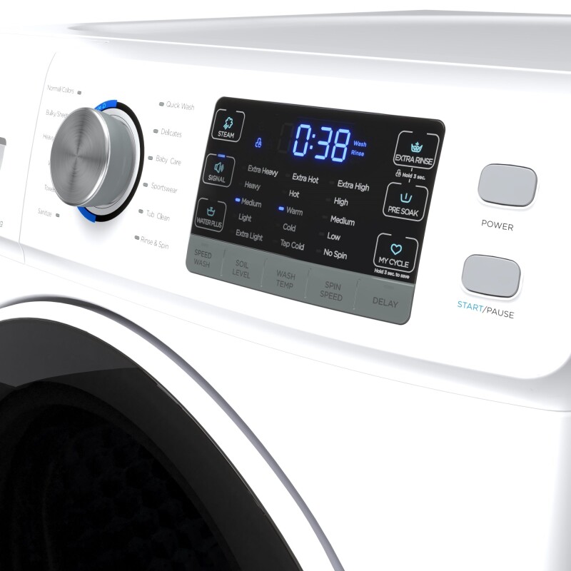 4.5 cu. ft. Large Capacity Stackable Front Load Washing Machine in White. FLW5CWH, product image 6 of 10