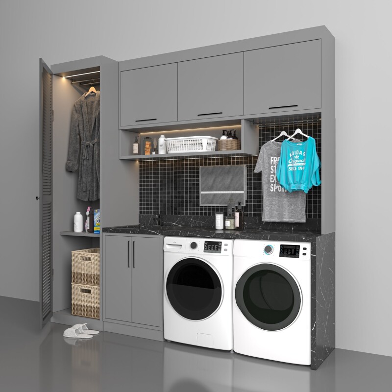 4.5 cu. ft. Large Capacity Stackable Front Load Washing Machine in White. FLW5CWH, product image 9 of 10