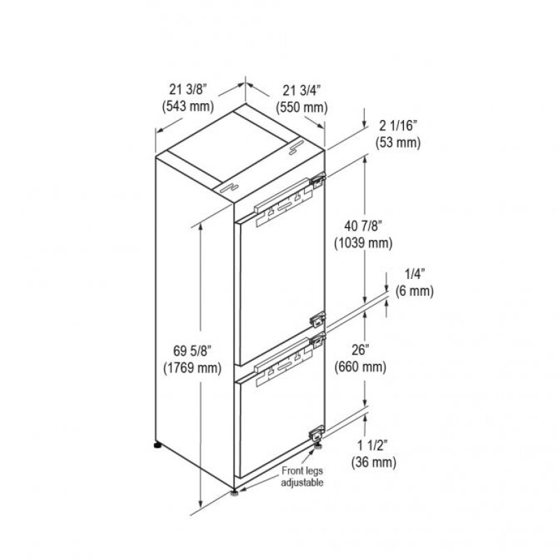 22” OVERLAY BUILT-IN FRIDGE FM4BM22IFBI