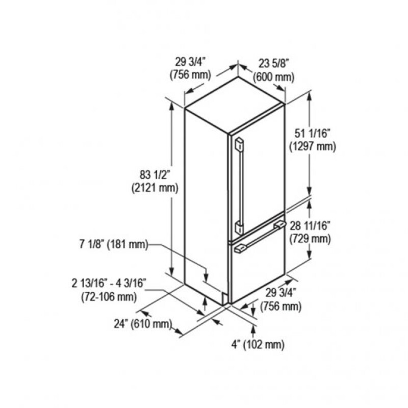30" OVERLAY BUILT-IN FRIDGE FM4BM30FBI