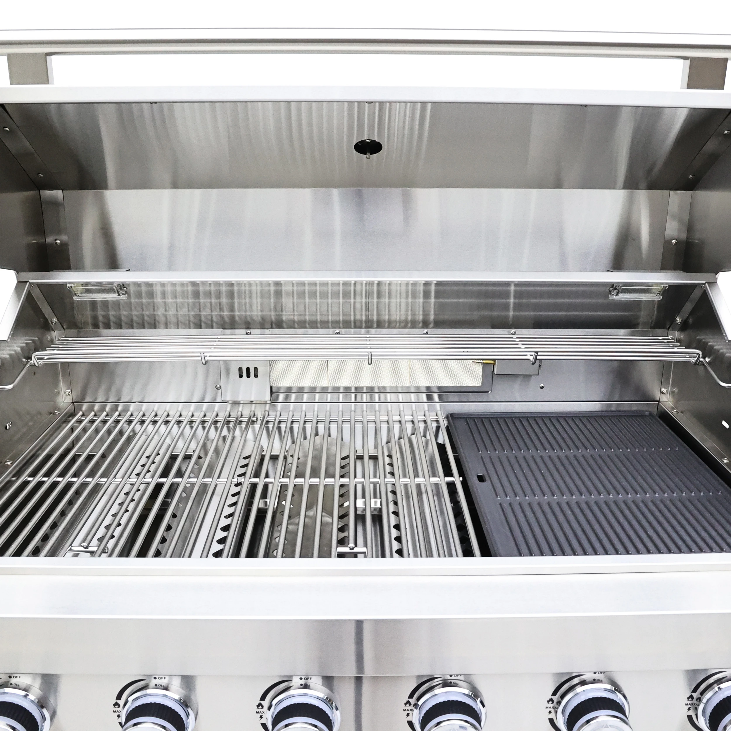 Bulnes 40-Inch BBQ, 95,000 BTU, 5 Burners, Sear & Rotisserie Infrared with Side Burner, Outdoor Kitchen with 1.8 cu.ft. Beverage Center & Granite Countertops FODKT2520BLK