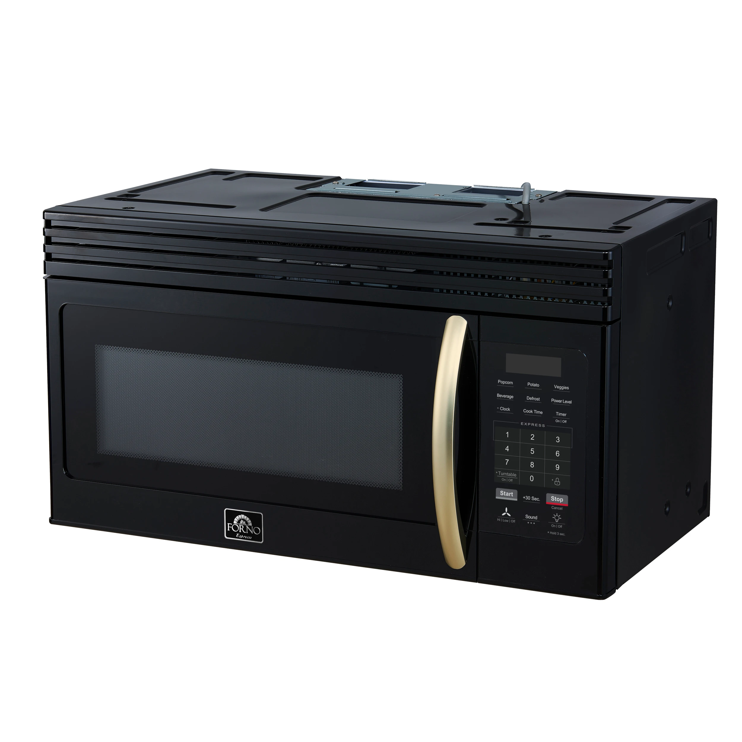 Scalo 30-Inch Over the Range Microwave, – 1.6 cu.ft, 300 CFM Vent, Touch Control, LED Light FOTR300730BLK