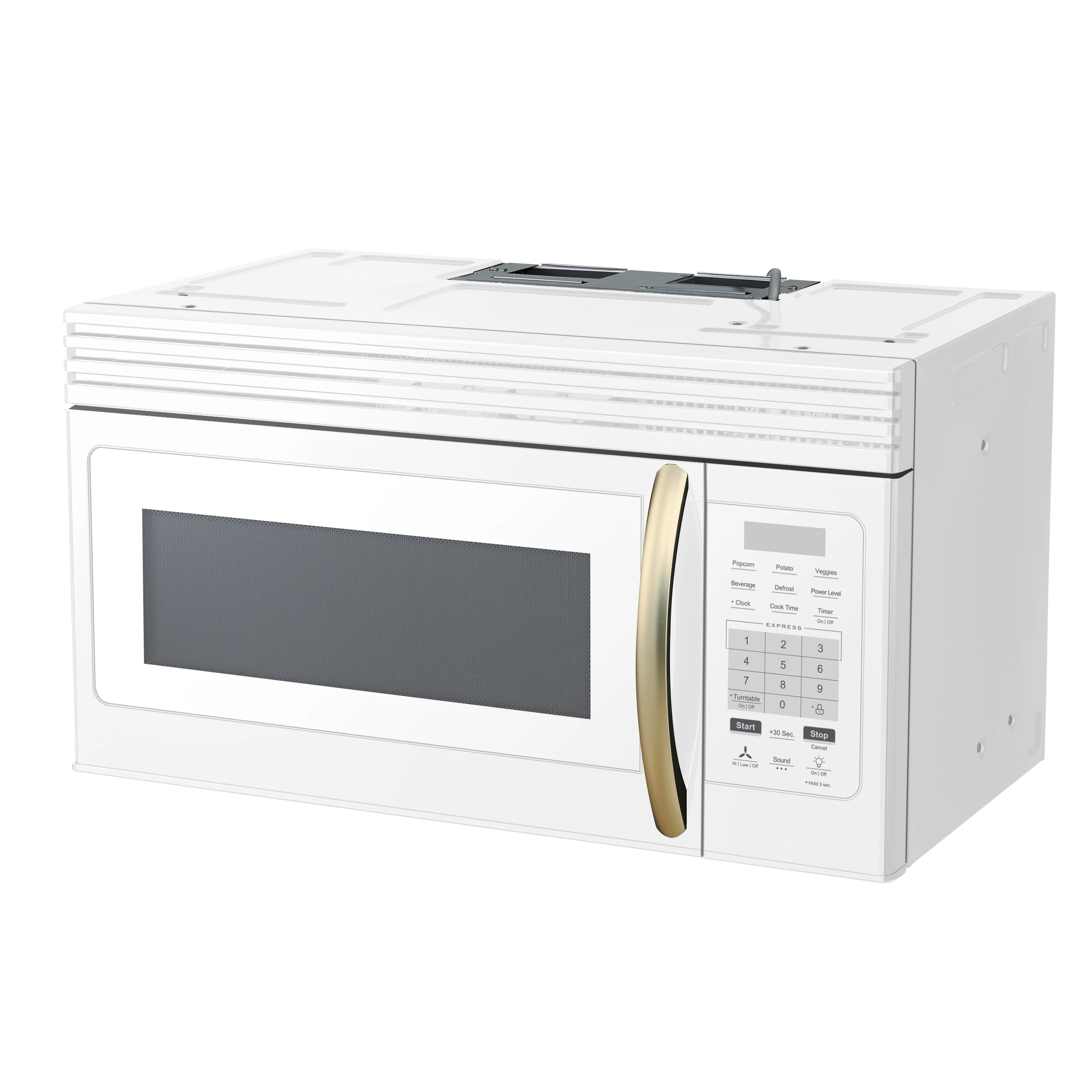 Scalo 30-Inch Over the Range Microwave, – 1.6 cu.ft, 300 CFM Vent, Touch Control, LED Light FOTR300730WHT