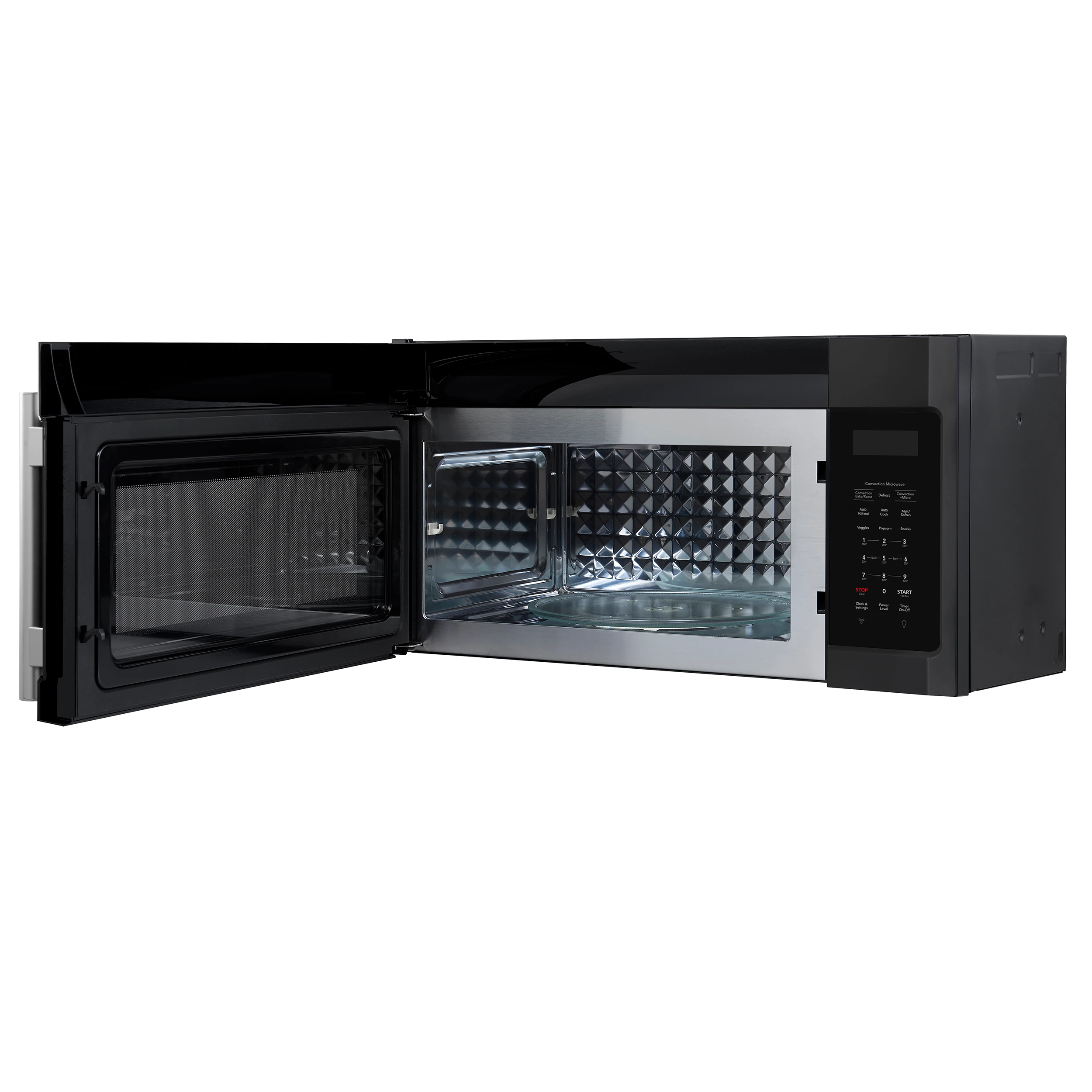 Fornace 30-Inch Over the Range Convection Microwave, Black – 1.5 cu.ft, 300 CFM Vent, Touch Control, LED Light FOTR303830BLK