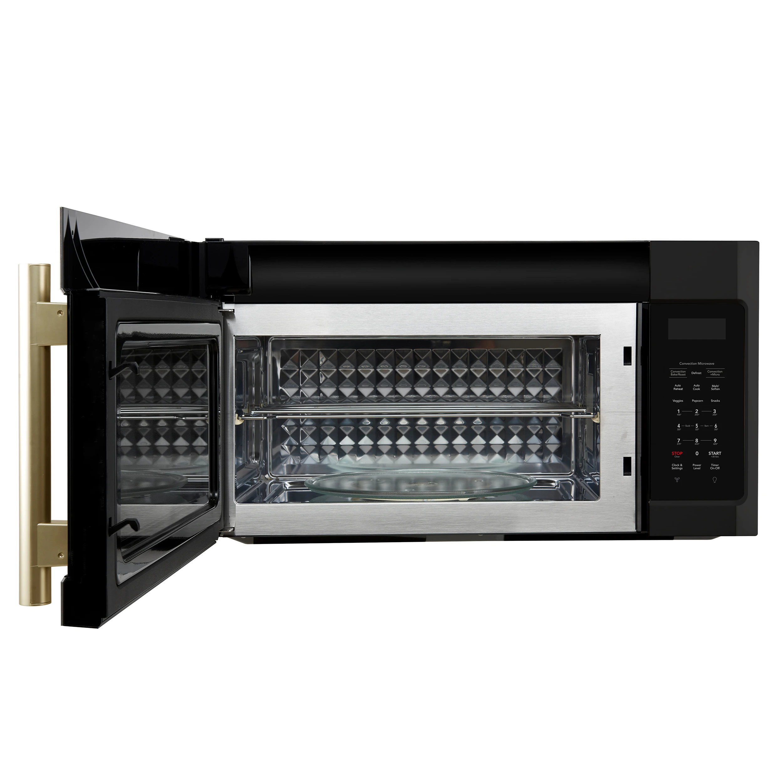 Fornace 30-Inch Over the Range Convection Microwave, Black – 1.5 cu.ft, 300 CFM Vent, Touch Control, LED Light FOTR303830BLK