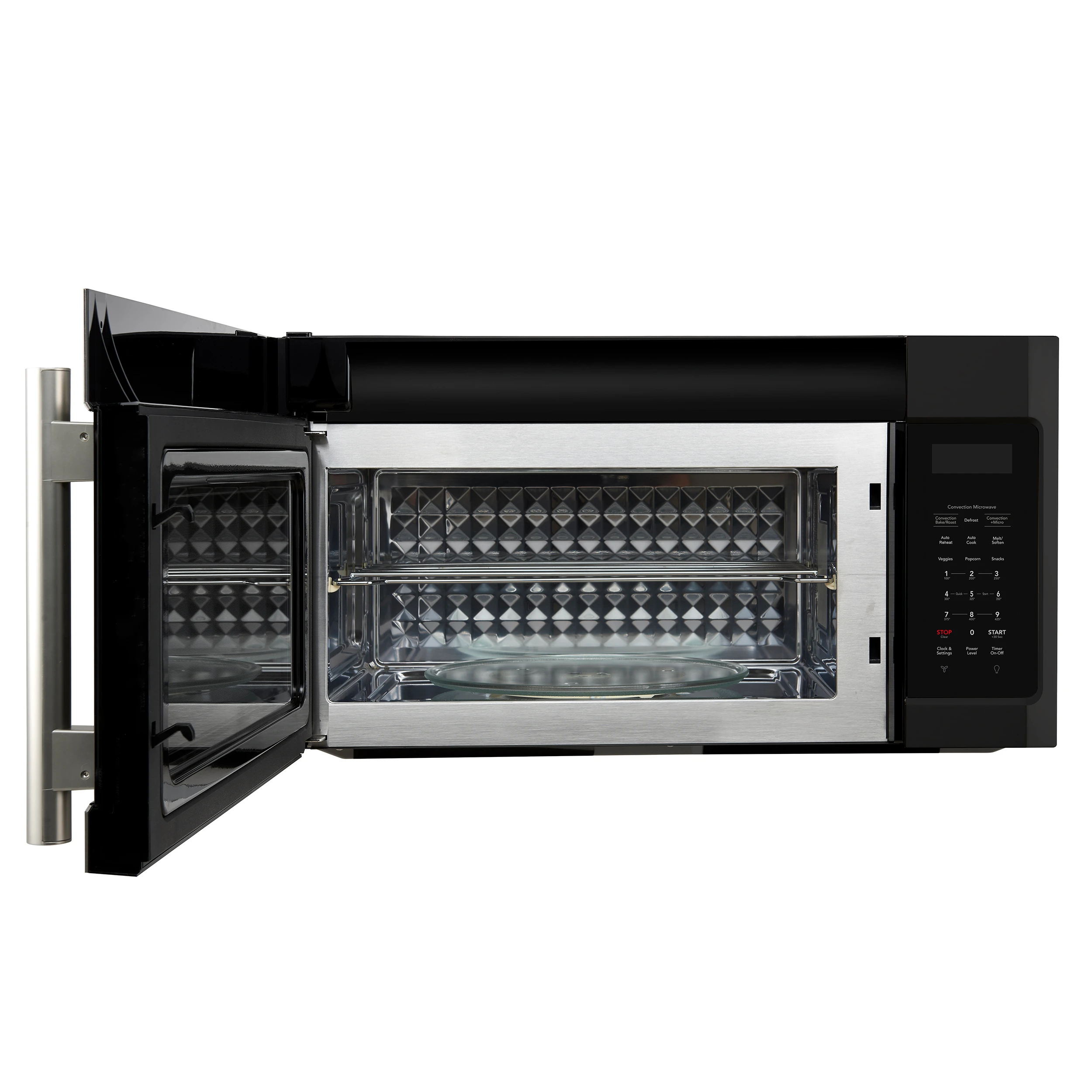 Fornace 30-Inch Over the Range Convection Microwave, Black – 1.5 cu.ft, 300 CFM Vent, Touch Control, LED Light FOTR303830BLK