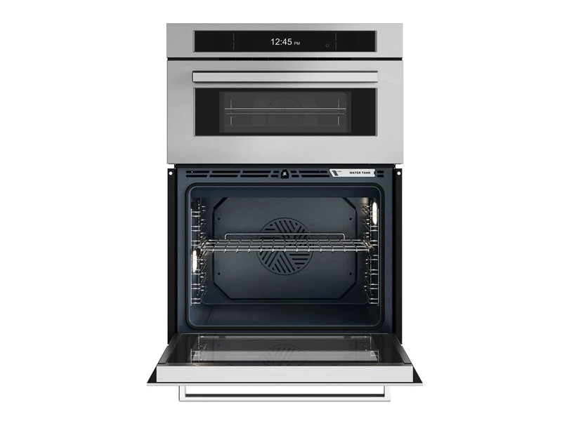 30 inch Combo Electric Convection Oven, main oven with Steam Assist, Self-Clean and Bertazzoni Assistant FPRO30COVTX