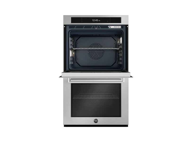 30 inch Double Electric Convection Oven with Steam Assist, Self-Clean and Bertazzoni Assistant FPRO30FDVTX