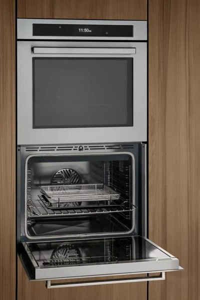 30 inch Electric Double Oven Combination with Steam, Self-Clean and Bertazzoni Assistant FPRO30FDVTX